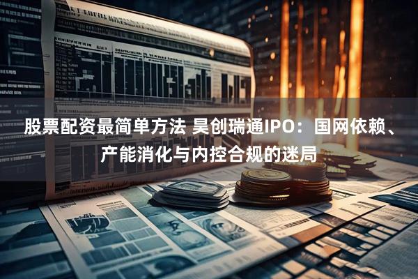 股票配资最简单方法 昊创瑞通IPO：国网依赖、产能消化与内控合规的迷局
